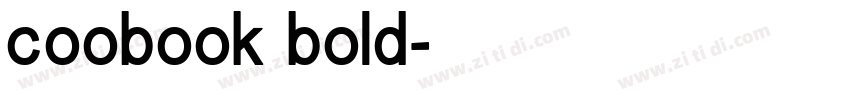coobook bold字体转换